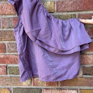 Pink Lily One Shoulder Ruffle Detail Top